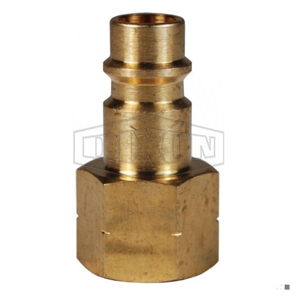 CJ Series High Flow Female Quick Disconnect Pneumatic Plug, 1/2-14 Nominal, Quick Disconnect Plug x